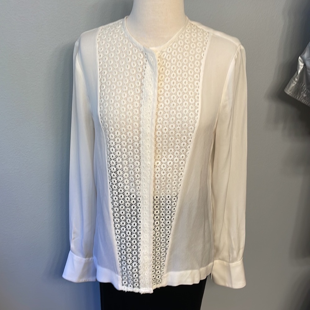 A.L.C. Silk Blouse -Ecru